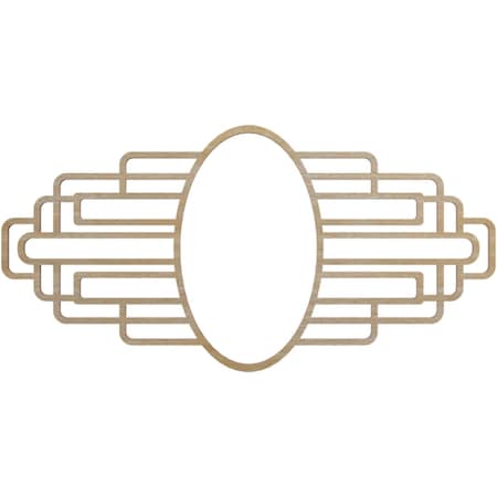 Ekena Millwork Elizabeth Wood Fretwork Pierced Ceiling Medallion, Hickory, 18"W x 9"H x 5"IW x 8 1/2"IH x 3/8"T CMWP18X09X0375EBHI